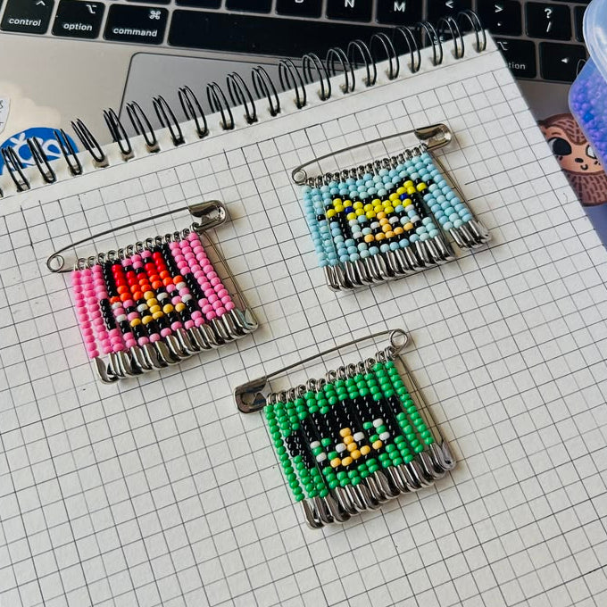 Beaded Safety Pin Workshop