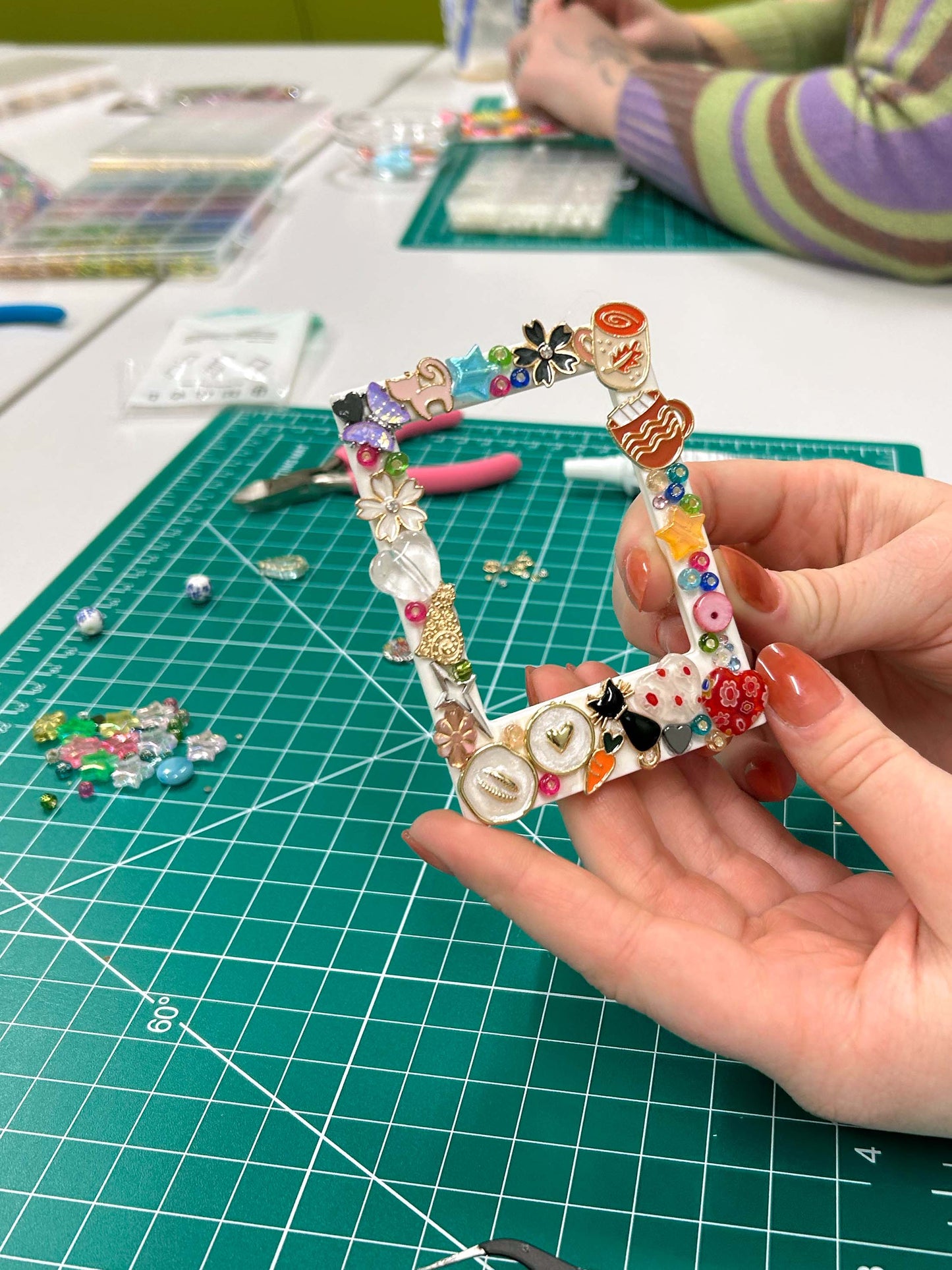 Beaded Polaroid Magnets Workshop